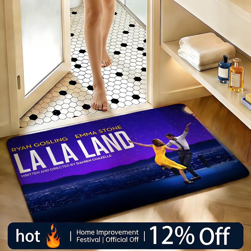 Home Landing Textiles - Soft Absorbent Non-Slip Rug Movie La