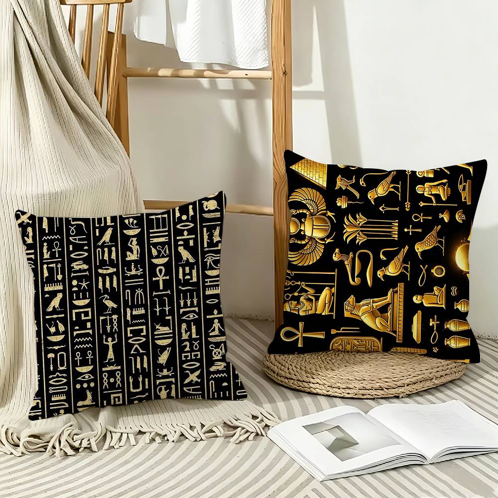 Home Textiles Egypt - COOL A-Ancient Egypt hieroglyph Pillow Case