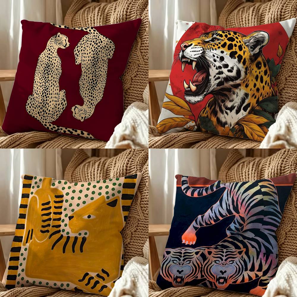 Home Textiles Egypt - Egypt Colorful Abstract Tiger And Leopard