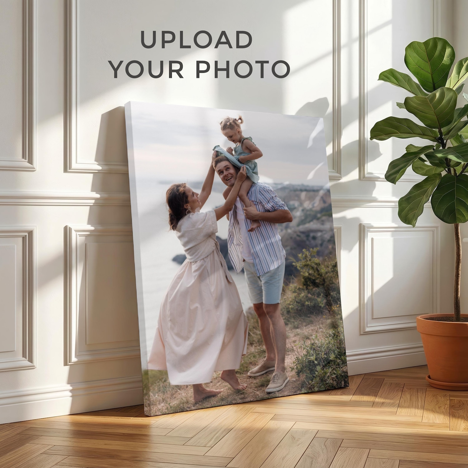 Home Textiles Store - Personalized Photo Canvas, Custom Family Wall