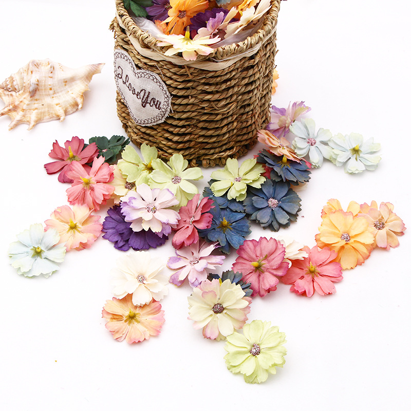 Home Textiles Trends - 20PCS/Hot Trend! 4.5cm DIY Silk Flower