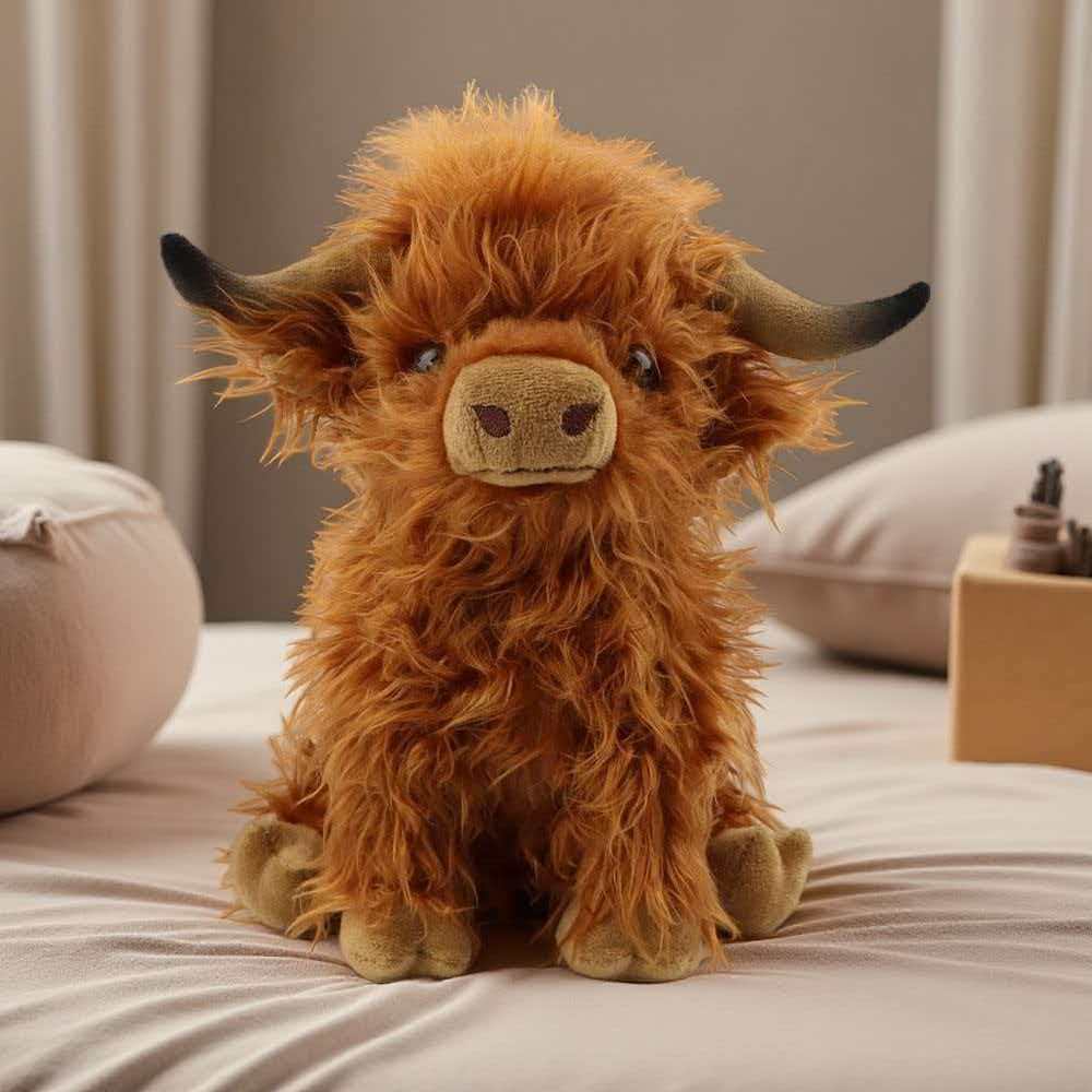 Highland Home Textiles - Highland Bull Simulation Plush Toy Bag