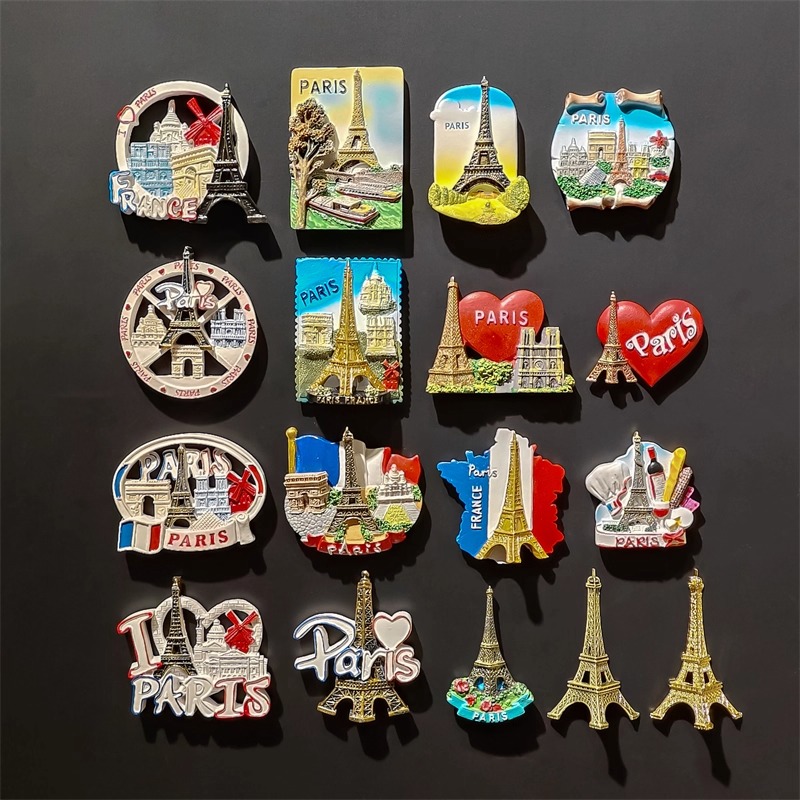 Home Textiles France - Eiffel Tower France 3D Fridge Magnets