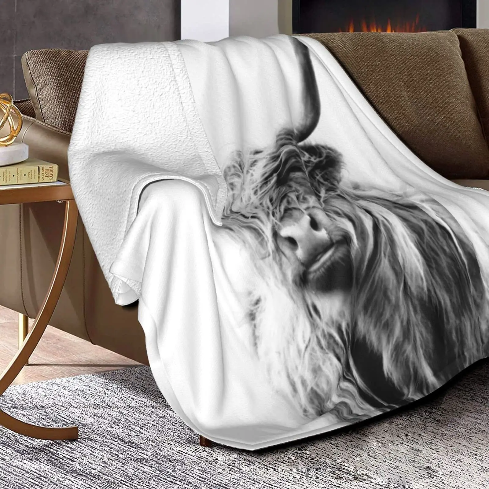 Highland Cow Blanket Animal Be - Highland Home Textiles review and price
