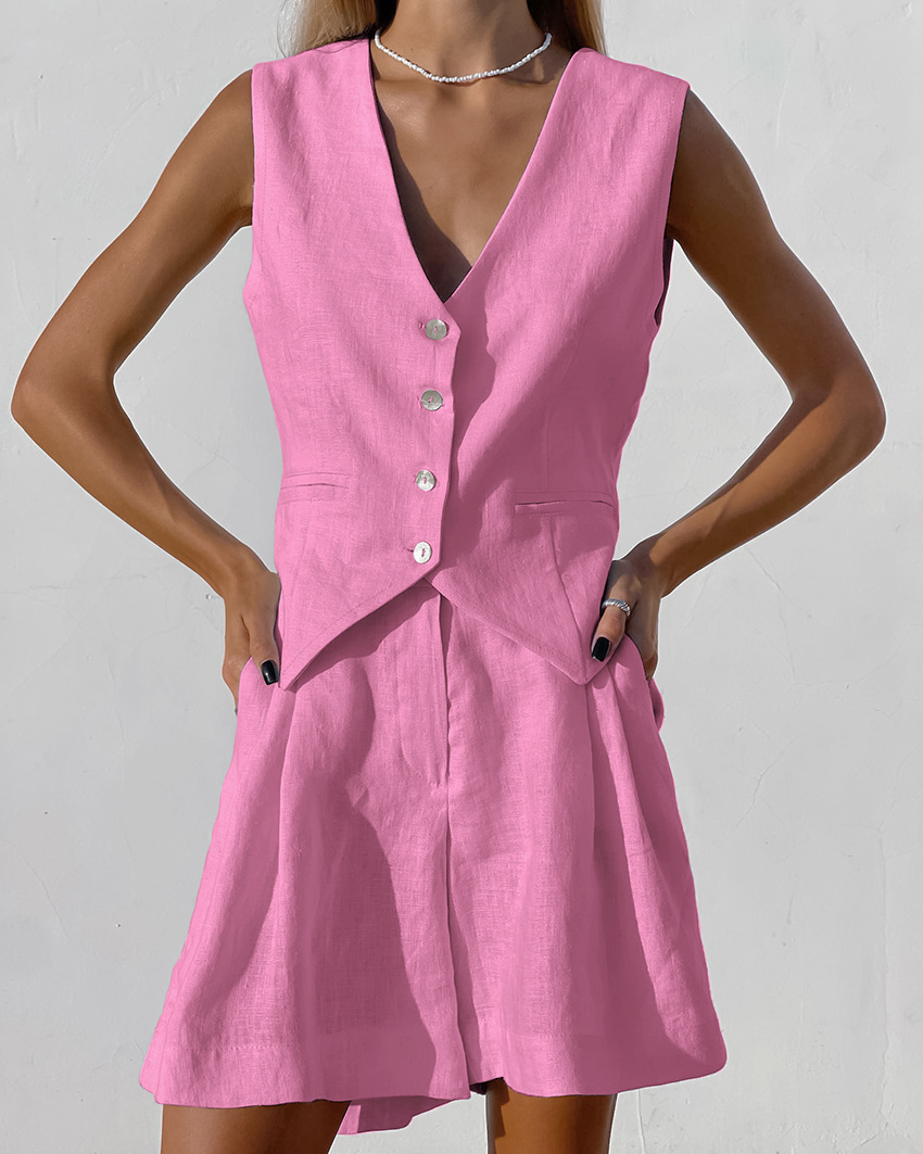 2025 New Suit Vest + Shorts Se - Home Textiles Store review and price