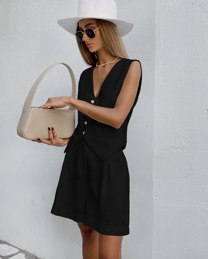 2025 New Suit Vest + Shorts Se - Home Textiles Store review and price
