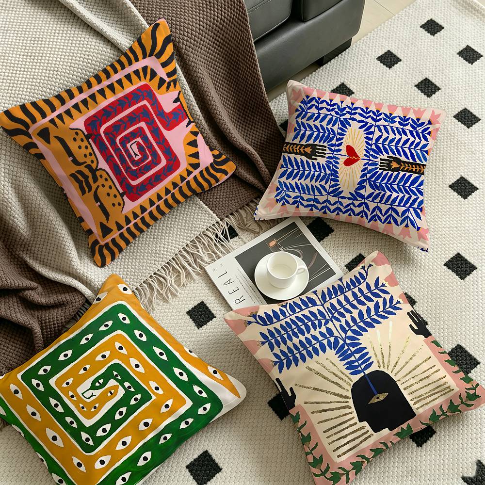 Egypt Colorful Abstract Tiger  - Home Textiles Egypt review and price