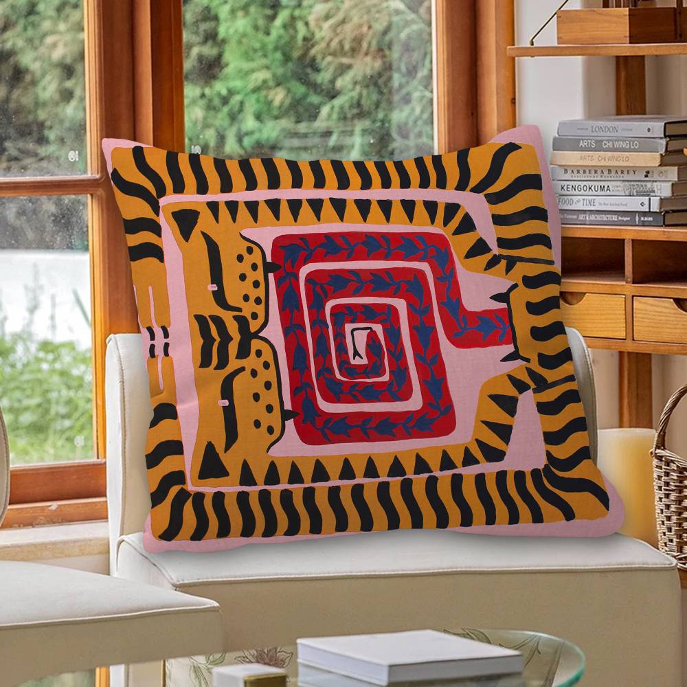 Egypt Colorful Abstract Tiger  - Home Textiles Egypt review and price
