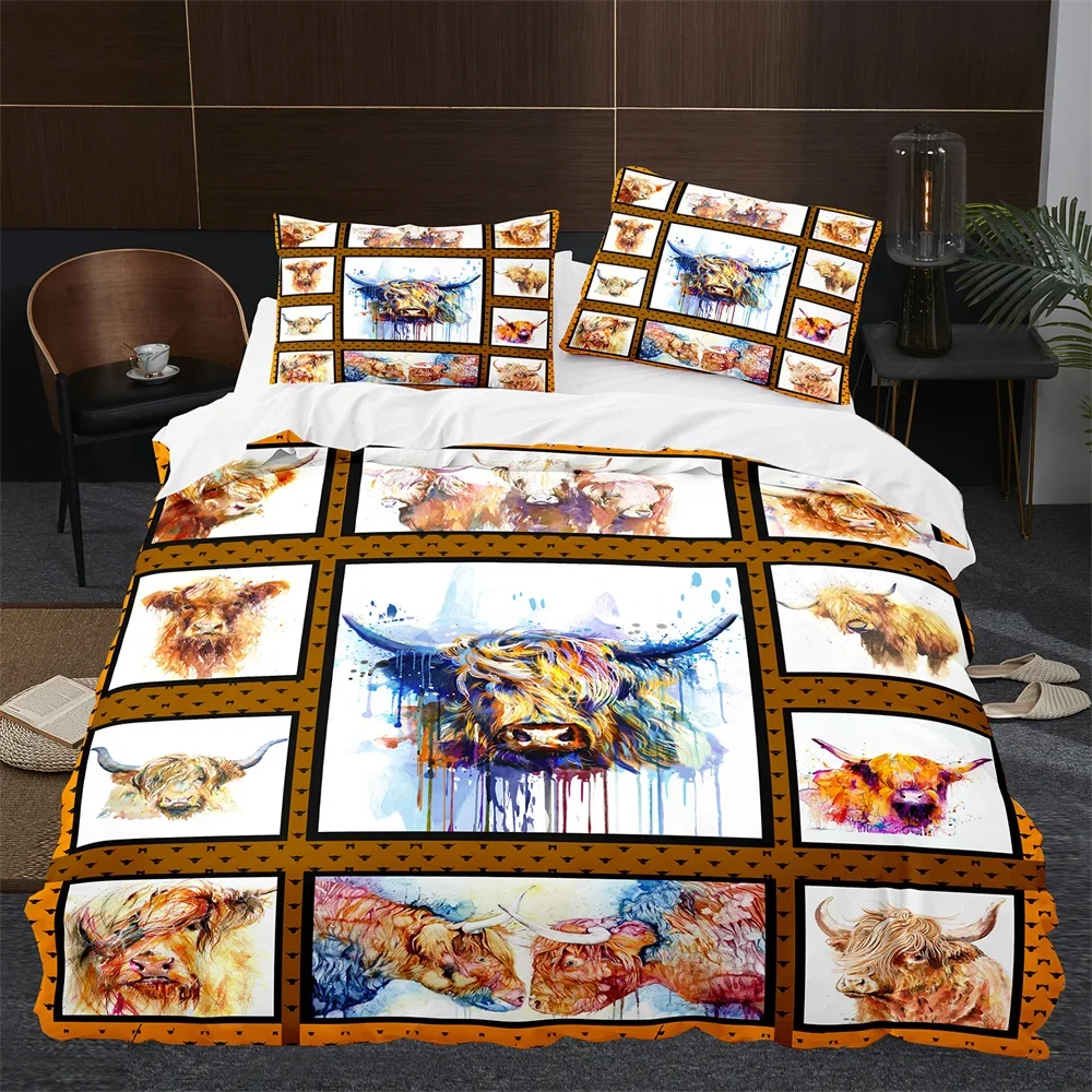 Highland Cow Cattle Farmhouse  - Highland Home Textiles review and price