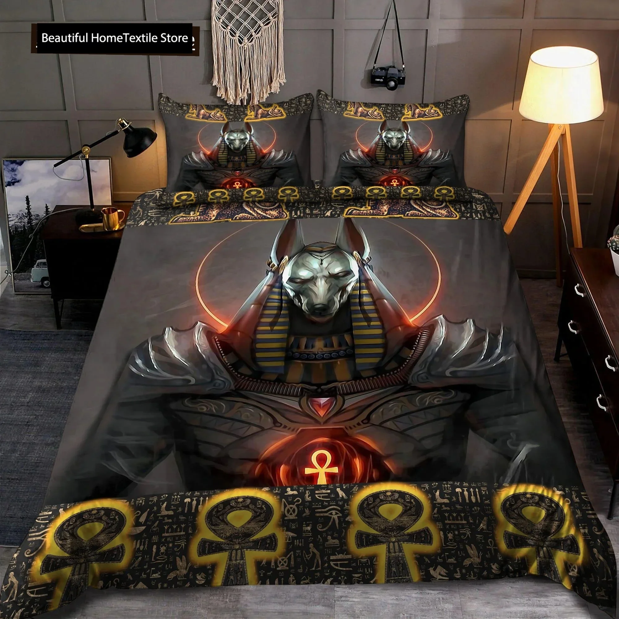Ancient Egypt Anubis Egyptian  - Home Textiles Egypt review and price