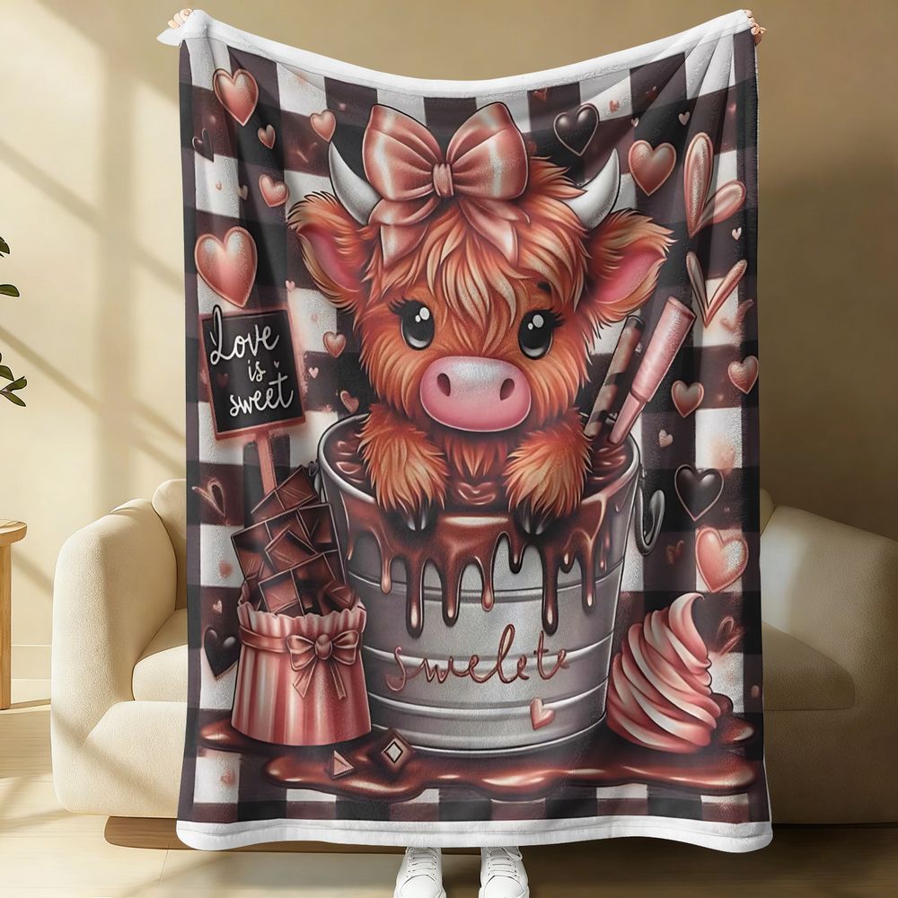 Cute Highland Cattle Printed F - Highland Home Textiles review and price
