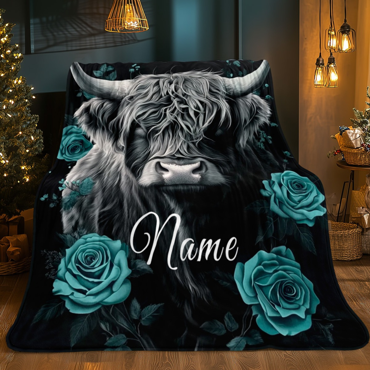 Personalized Highland Cow Blan - Highland Home Textiles review and price