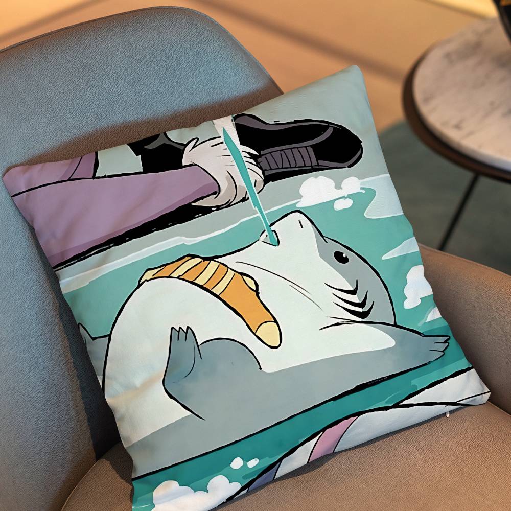 Land Shark cute Jeff Pillow Ca - Home Landing Textiles review and price