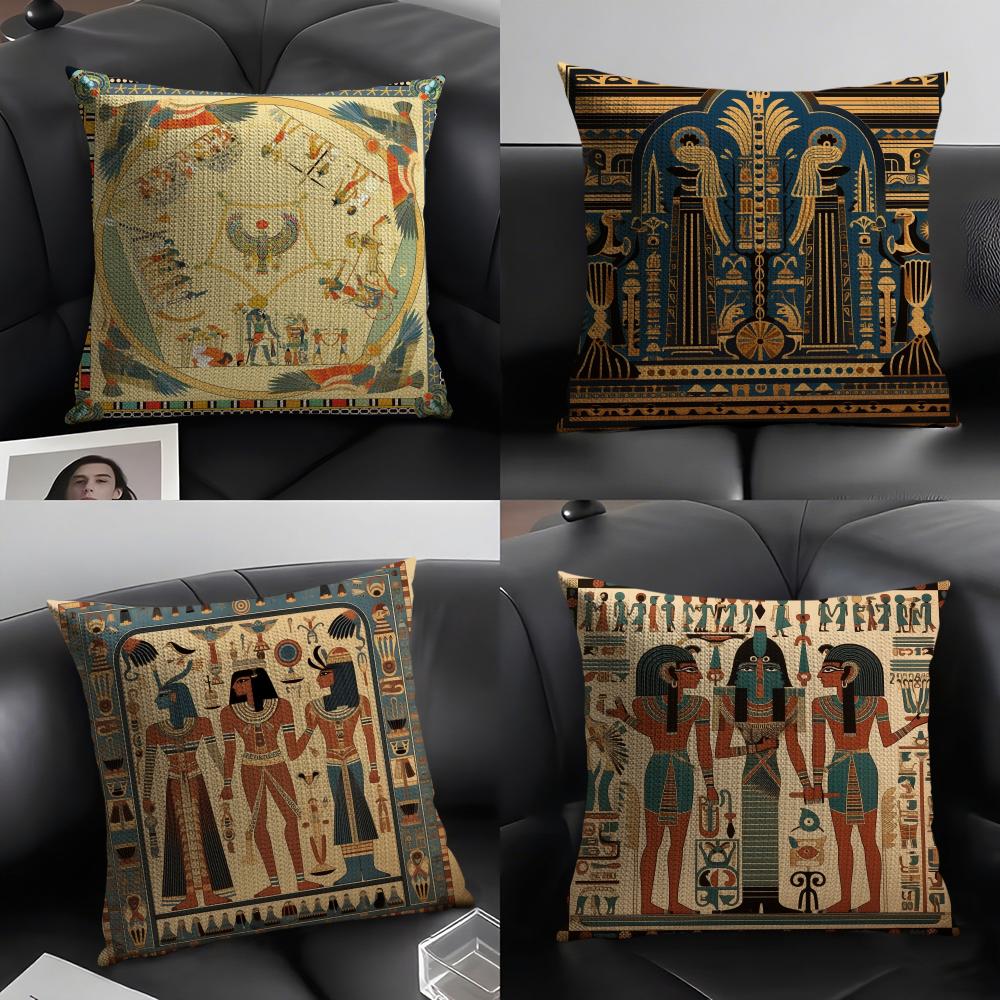 Egypt Pharaoh Pattern Pillow C - Home Textiles Egypt review and price