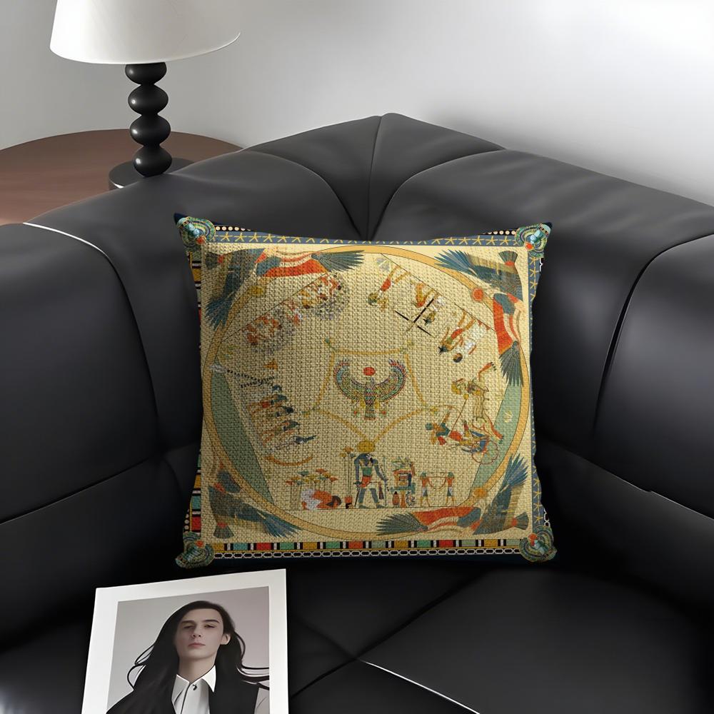 Egypt Pharaoh Pattern Pillow C - Home Textiles Egypt review and price