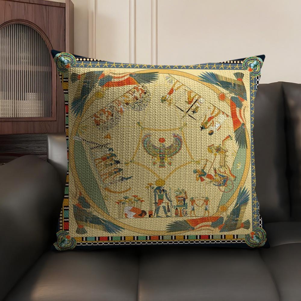 Egypt Pharaoh Pattern Pillow C - Home Textiles Egypt review and price