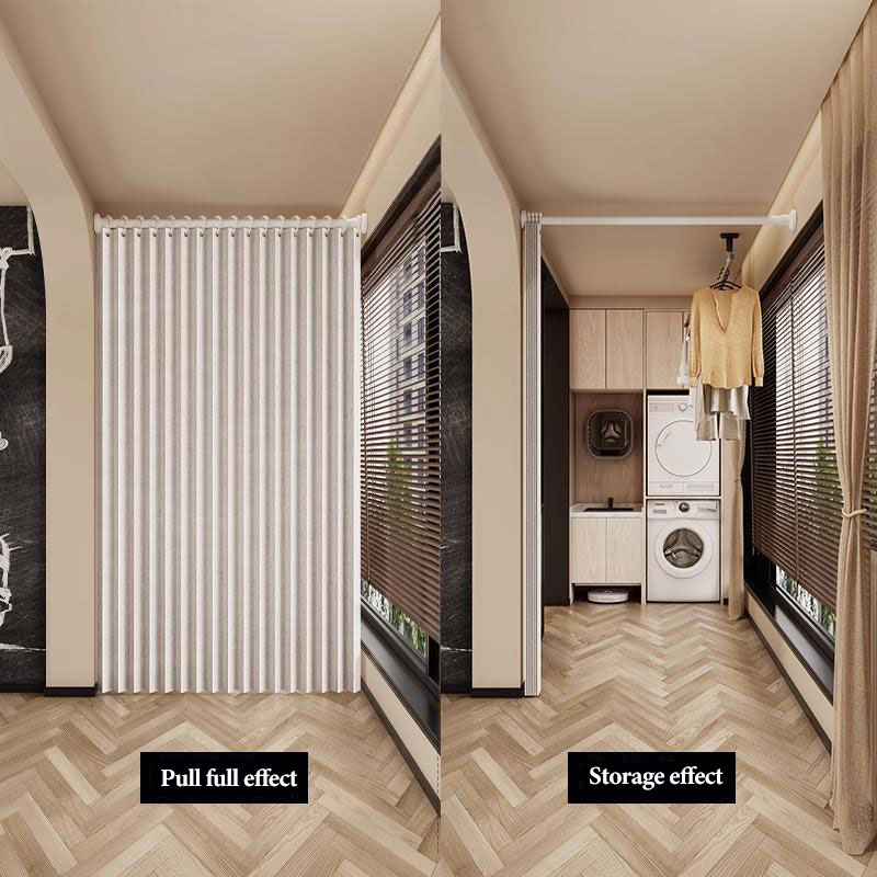 Collapsible Folding Accordion  - Home Textiles Curtains review and price