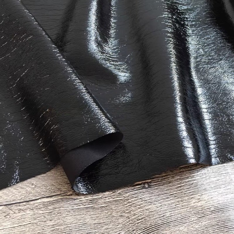 Pure Black Texture PU Leather  - Home Textiles Wholesale review and price