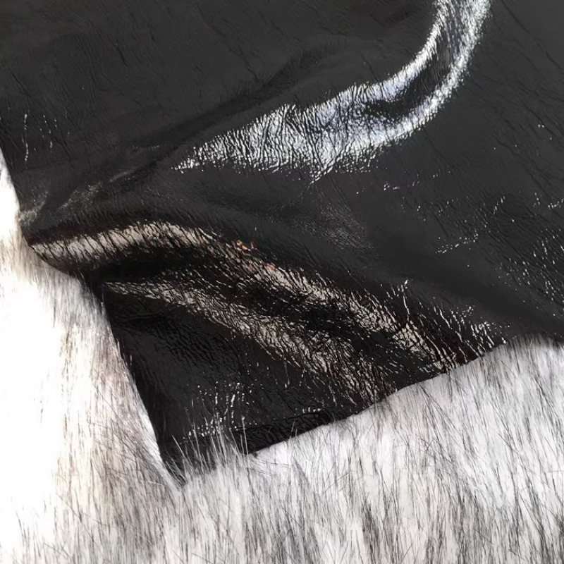 Pure Black Texture PU Leather  - Home Textiles Wholesale review and price