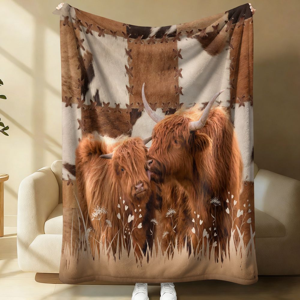 Highland Cattle Digital Print  - Highland Home Textiles review and price