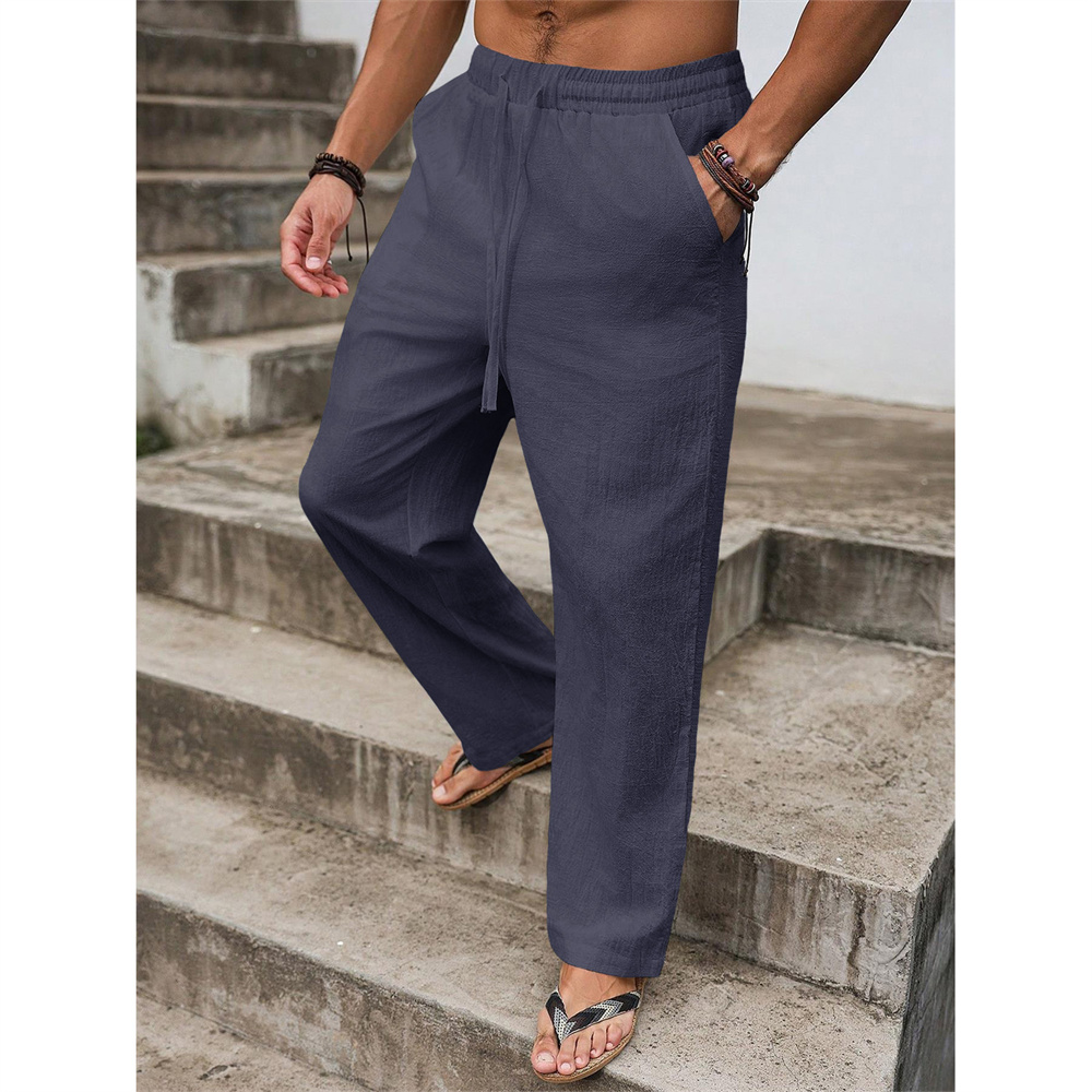 Men's Cotton Linen Long Pants  - Home Textiles Store review and price