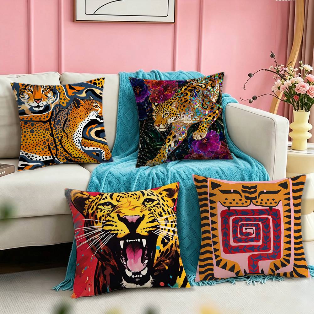 Egypt Colorful Abstract Tiger  - Home Textiles Egypt review and price