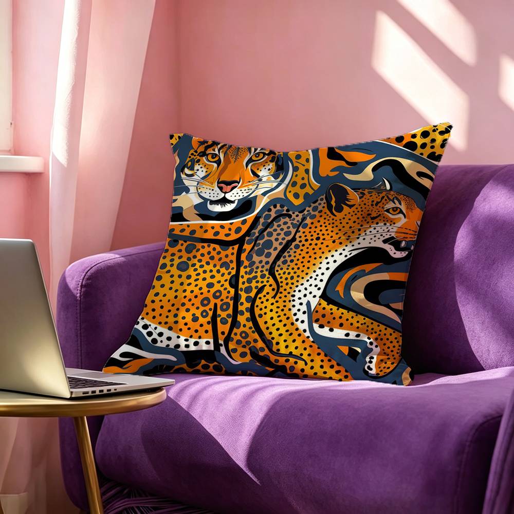 Egypt Colorful Abstract Tiger  - Home Textiles Egypt review and price