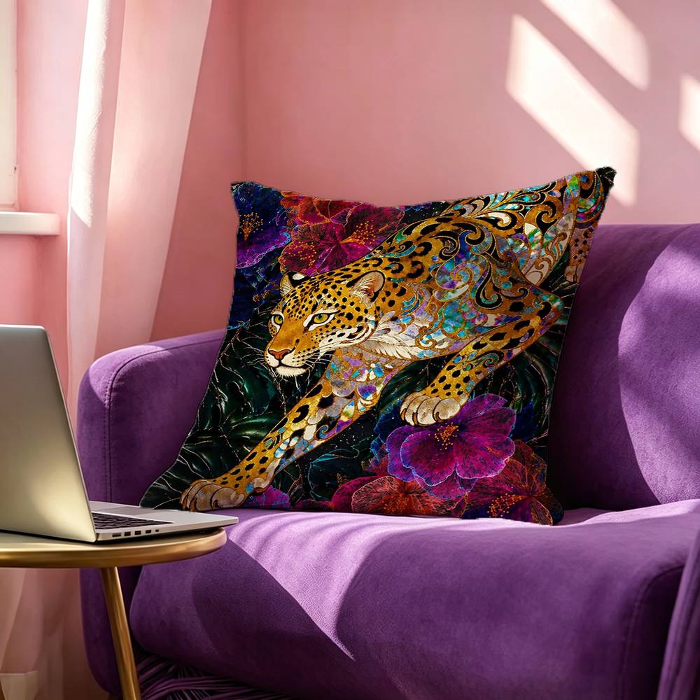 Egypt Colorful Abstract Tiger  - Home Textiles Egypt review and price