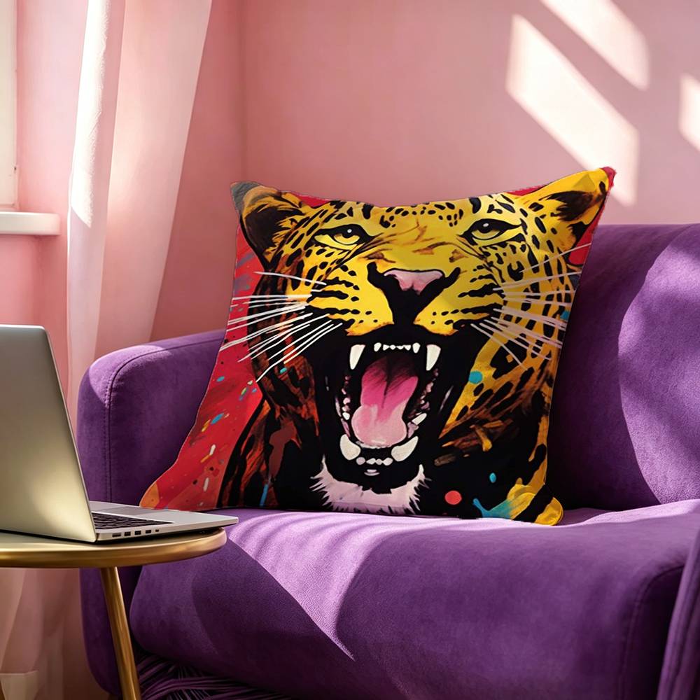 Egypt Colorful Abstract Tiger  - Home Textiles Egypt review and price