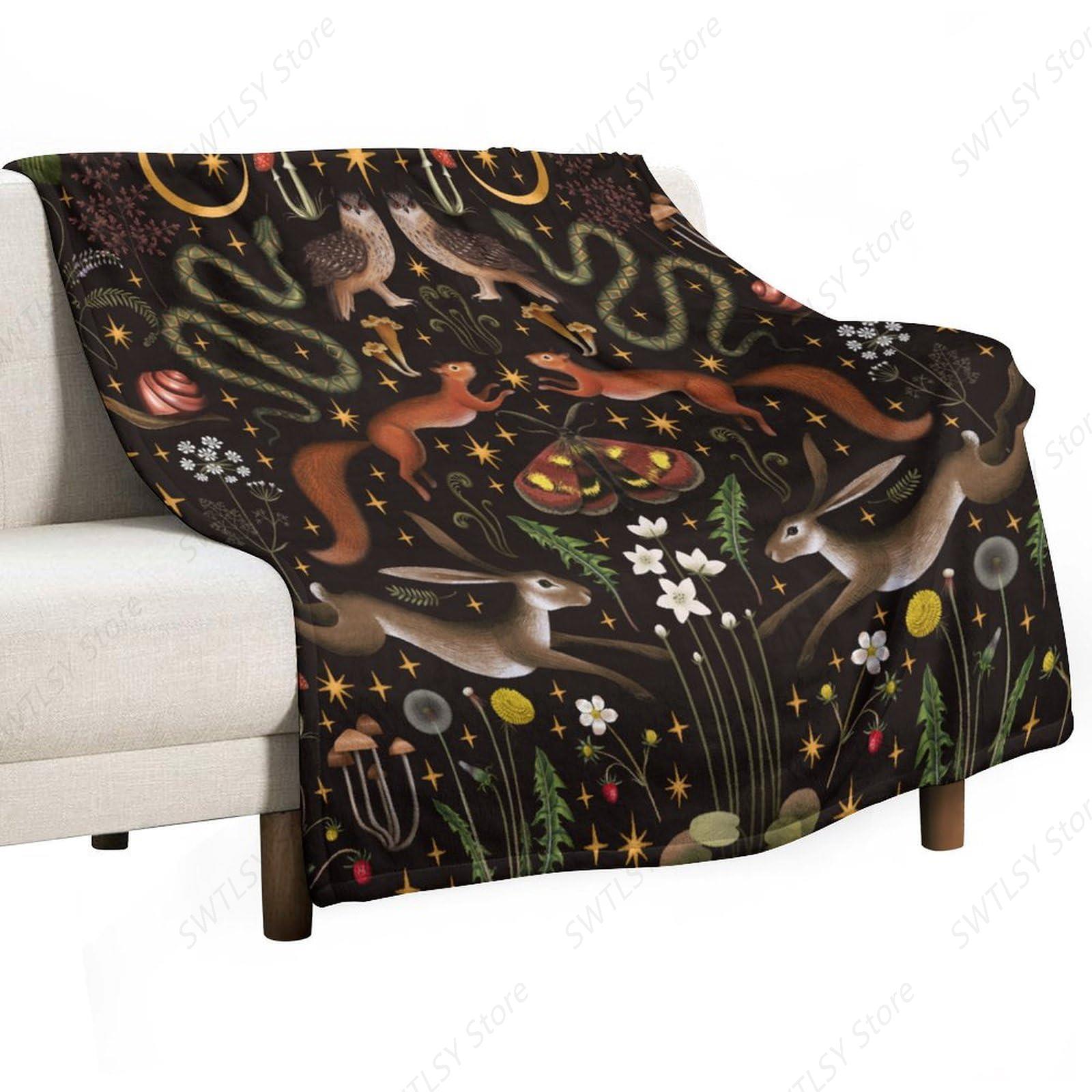 Rustic Forest Throw Blanket, F - Home Landing Textiles review and price