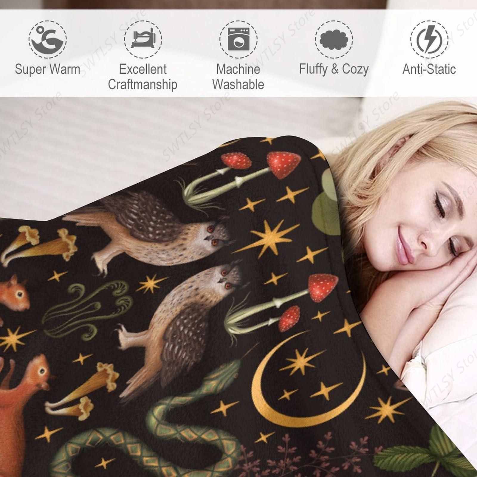 Rustic Forest Throw Blanket, F - Home Landing Textiles review and price