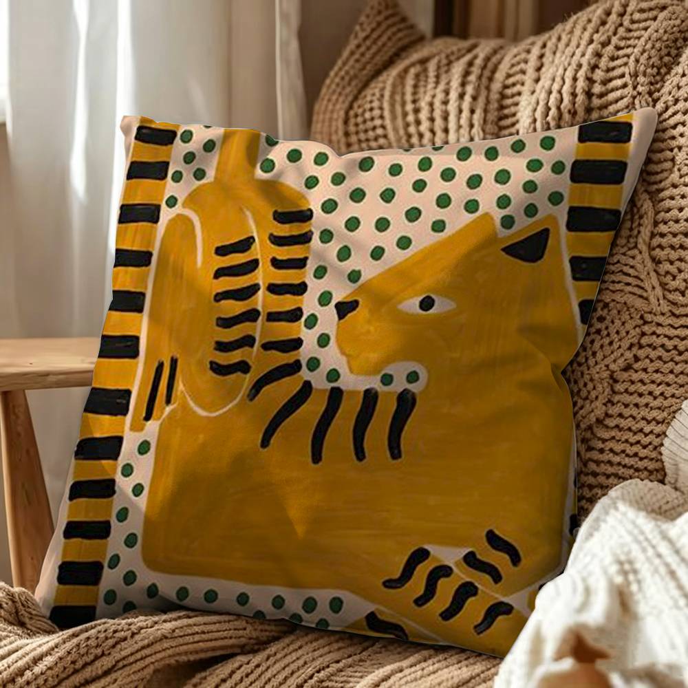 Egypt Colorful Abstract Tiger  - Home Textiles Egypt review and price