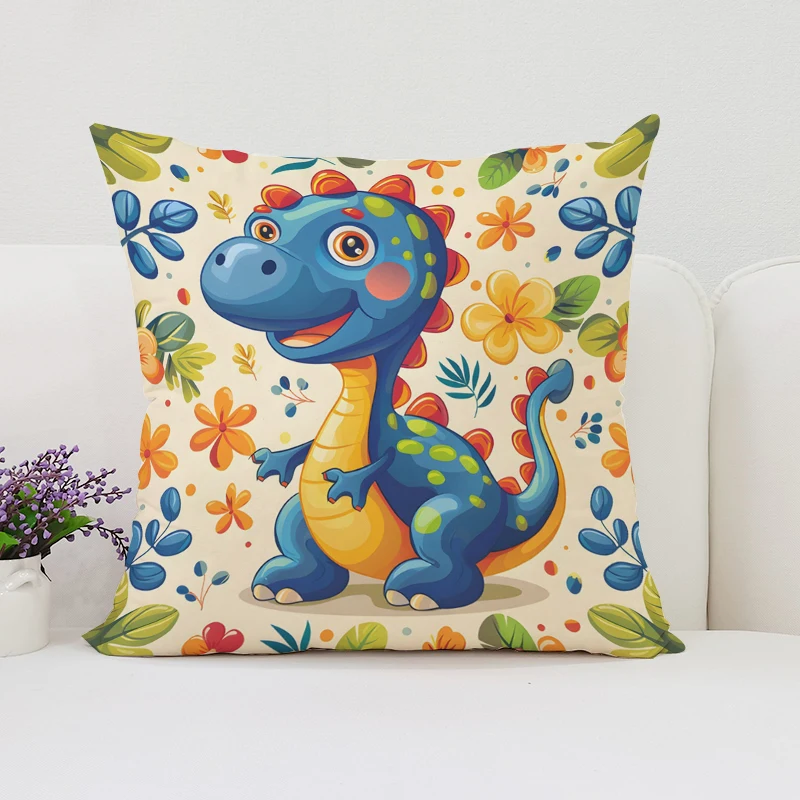 Dinosaur Land throw pillow cov - Home Landing Textiles review and price