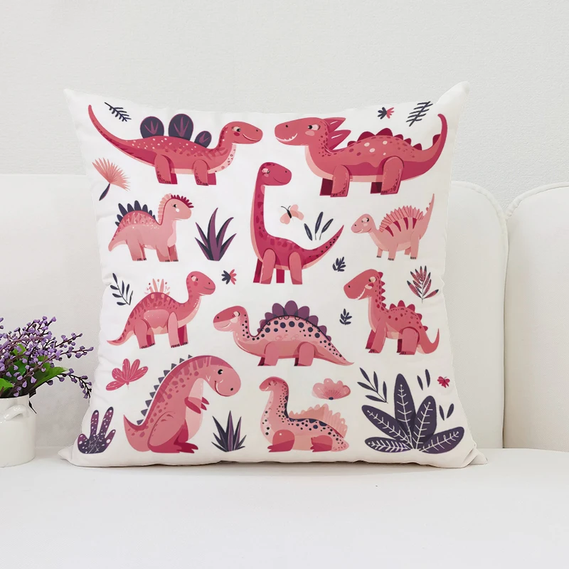 Dinosaur Land throw pillow cov - Home Landing Textiles review and price