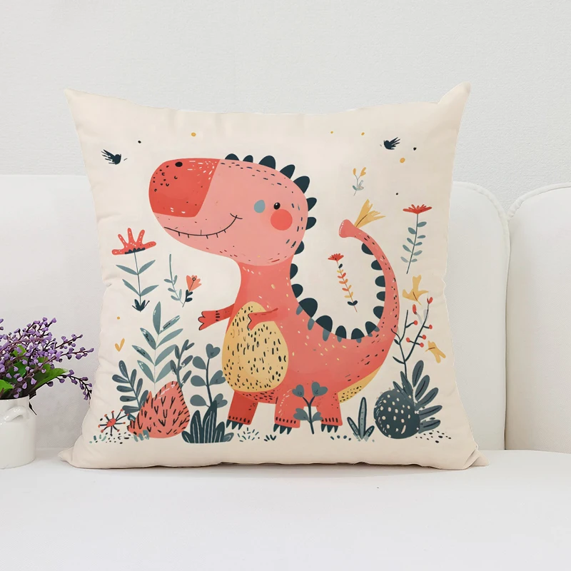 Dinosaur Land throw pillow cov - Home Landing Textiles review and price