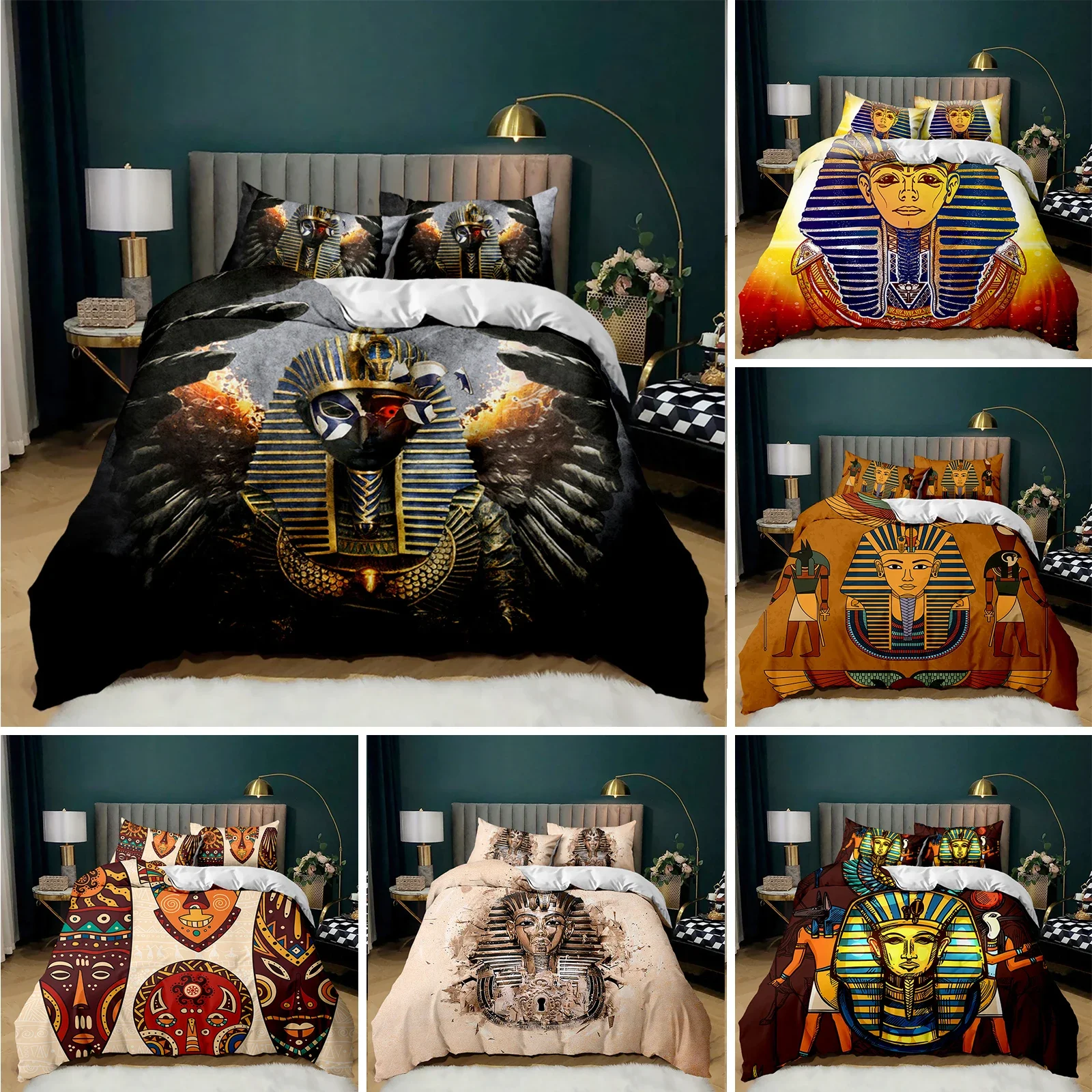 Pharaoh 3D Ancient Egypt Tribe - Home Textiles Egypt review and price