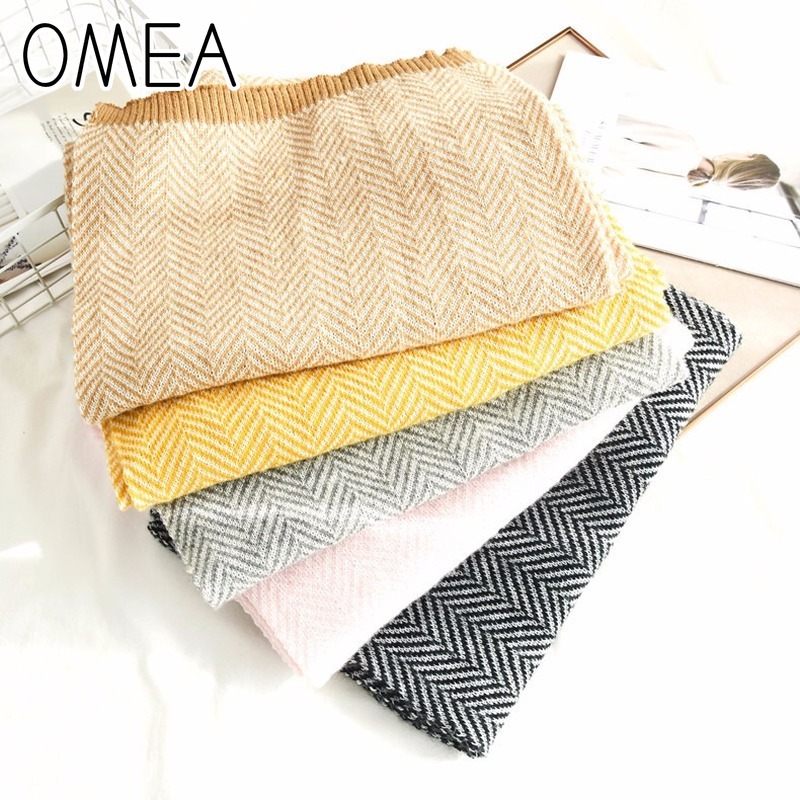 OMEA 2019 Cashmere Scarf Winte - Wool Blanket Herringbone review and price
