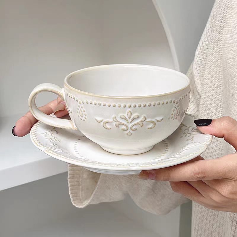 French Retro Relief Flower Cup - Home Textiles France review and price