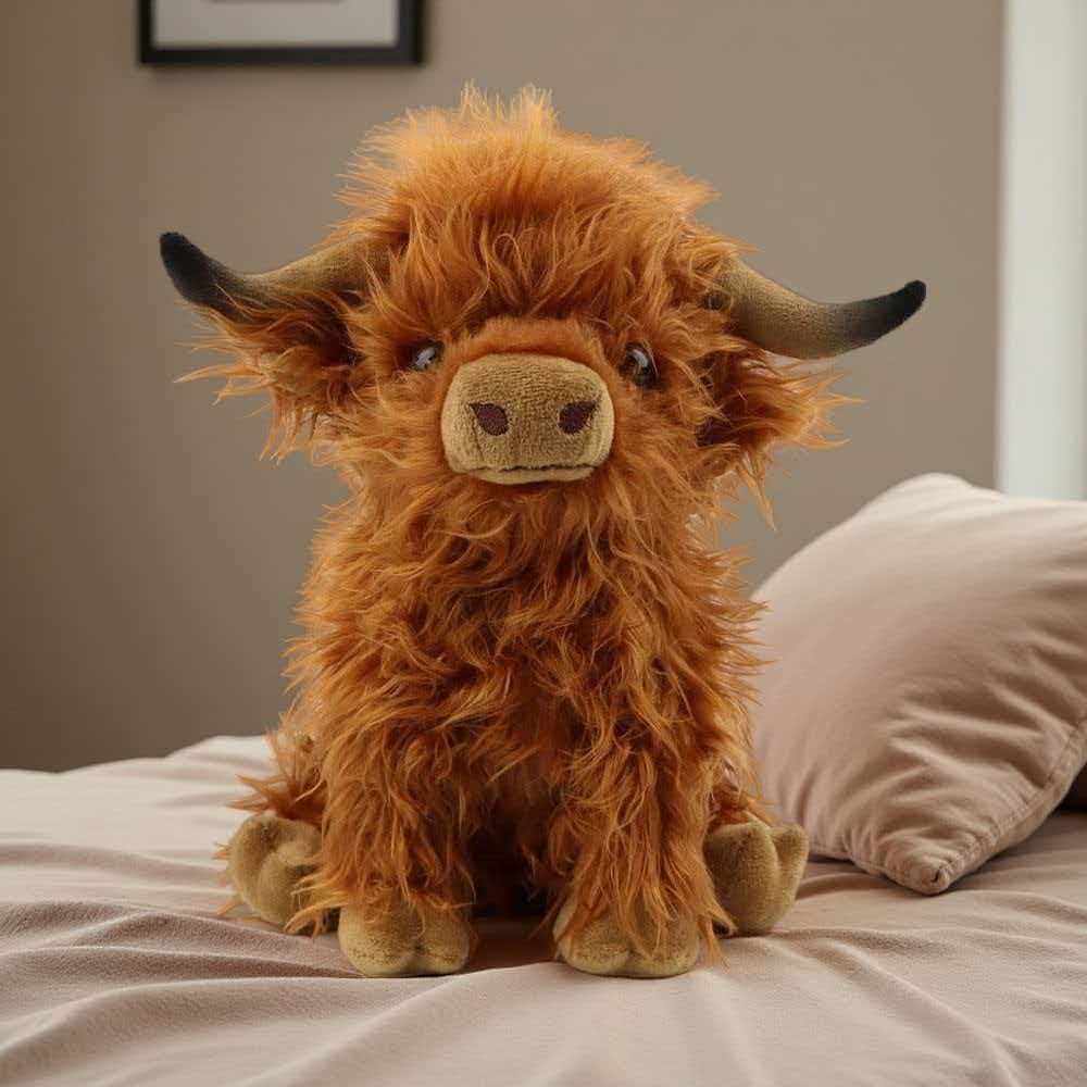 Highland Bull Simulation Plush - Highland Home Textiles review and price