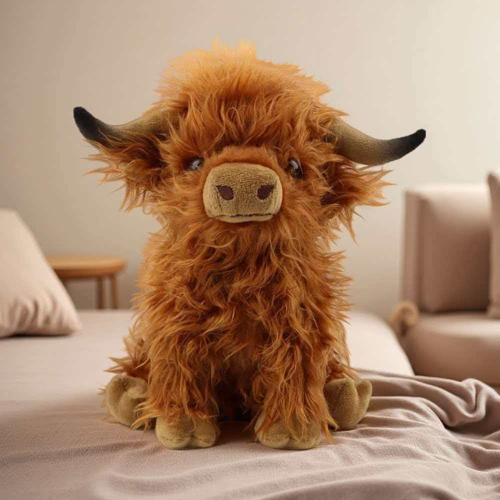 Highland Bull Simulation Plush - Highland Home Textiles review and price