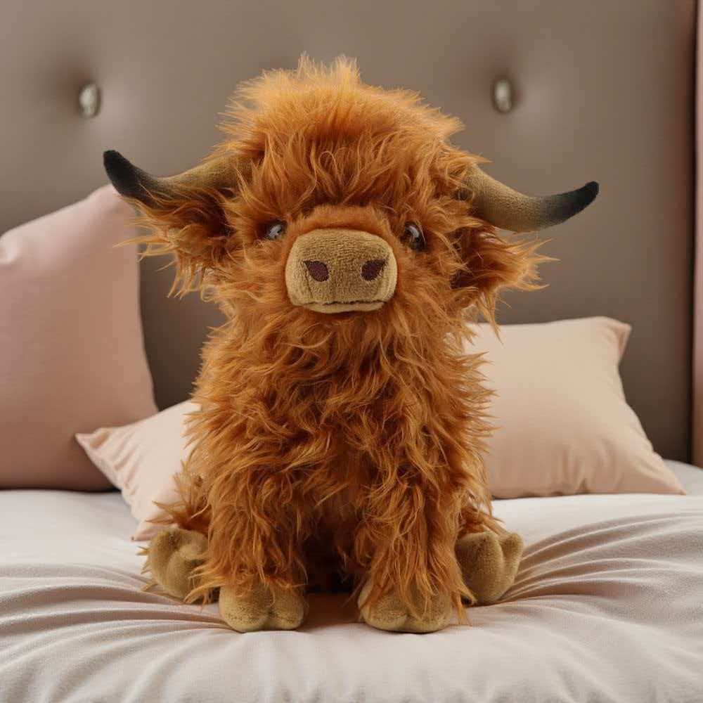 Highland Bull Simulation Plush - Highland Home Textiles review and price