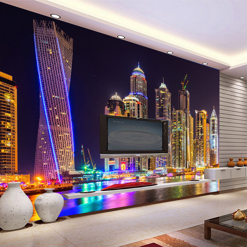 Custom 3D Photo Night View Cit - Home Textiles City review and price