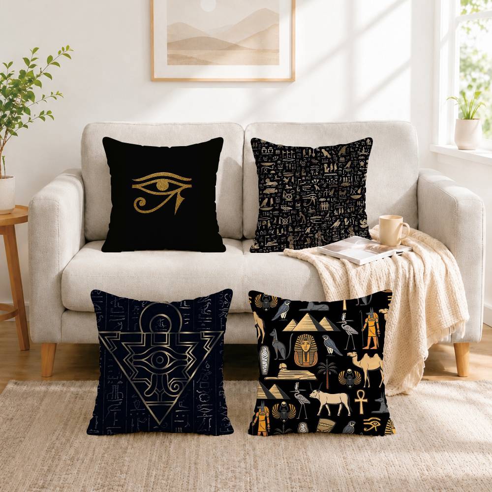 Ancient Egypt hieroglyph Squar - Home Textiles Egypt review and price