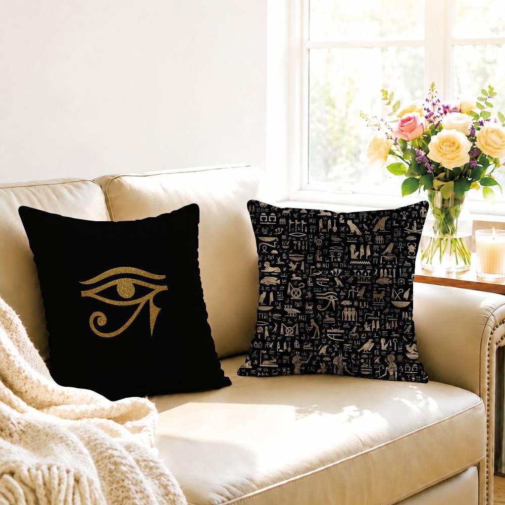 Ancient Egypt hieroglyph Squar - Home Textiles Egypt review and price
