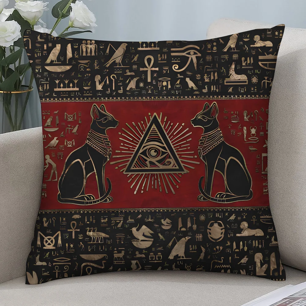 Ancient Egypt Anubis Pillow Ca - Home Textiles Egypt review and price