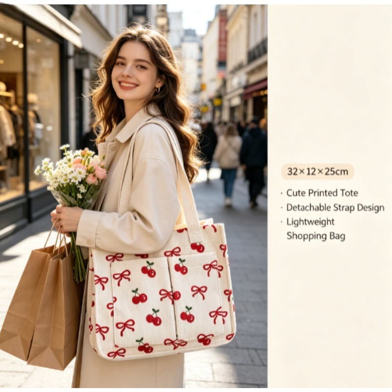 Fashion Corduroy Eco Bag, Larg - Home Textiles Store review and price