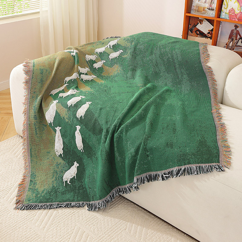 Textile City Sheep Herd Green  - Home Textiles City review and price