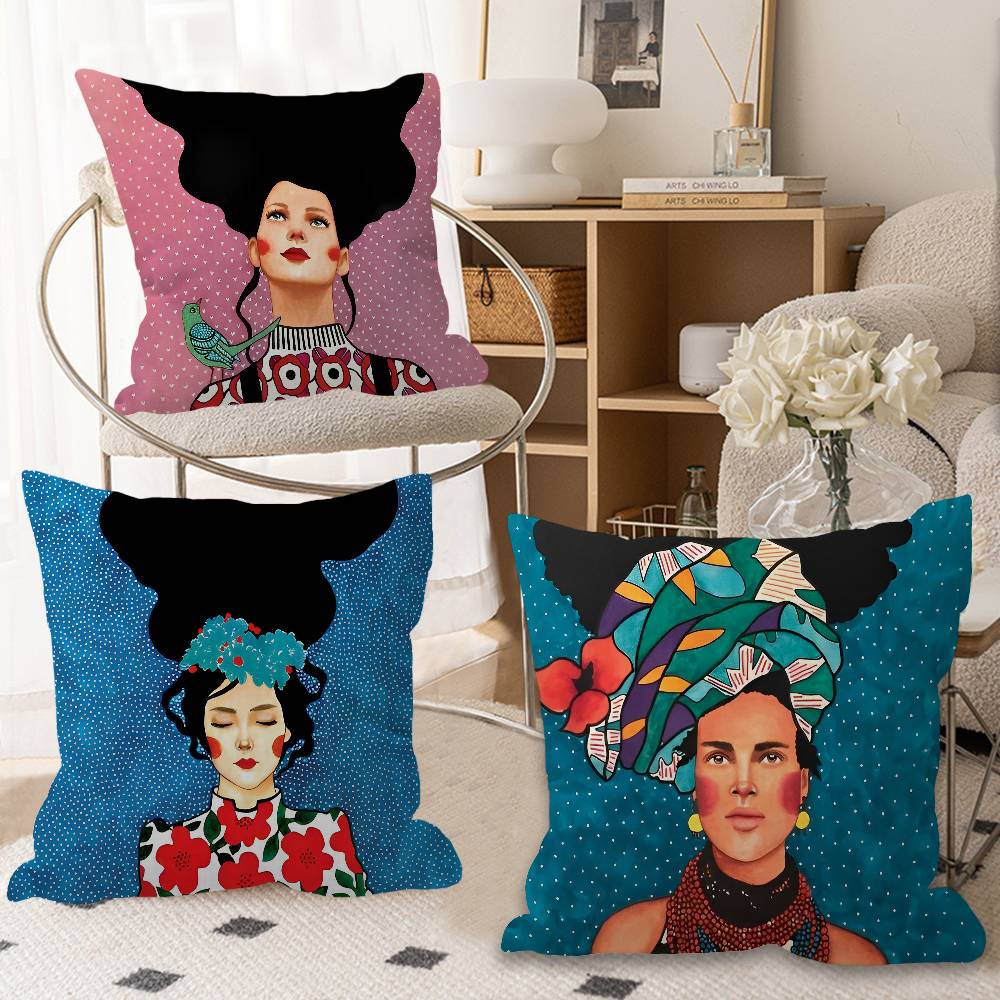 Abstract Flowers Girl fair Luc - Home Textiles Fair review and price