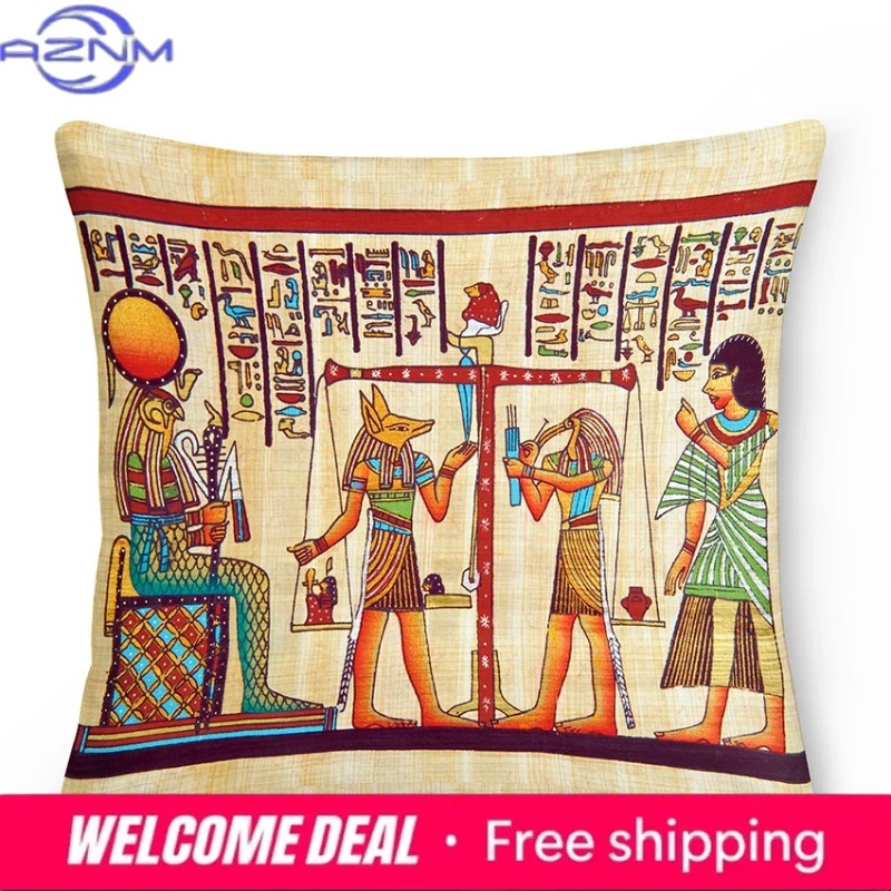 Egyptian Cushion Cover Ancient - Home Textiles Egypt review and price