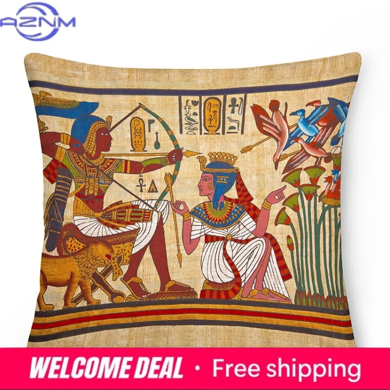 Egyptian Cushion Cover Ancient - Home Textiles Egypt review and price